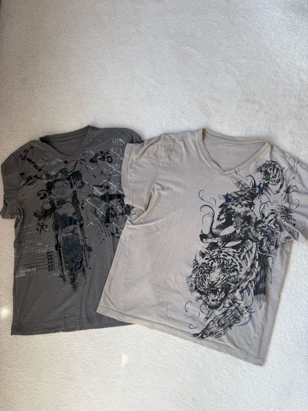 Lot of Two Men’s Marc Ecko V-Neck T-shirts